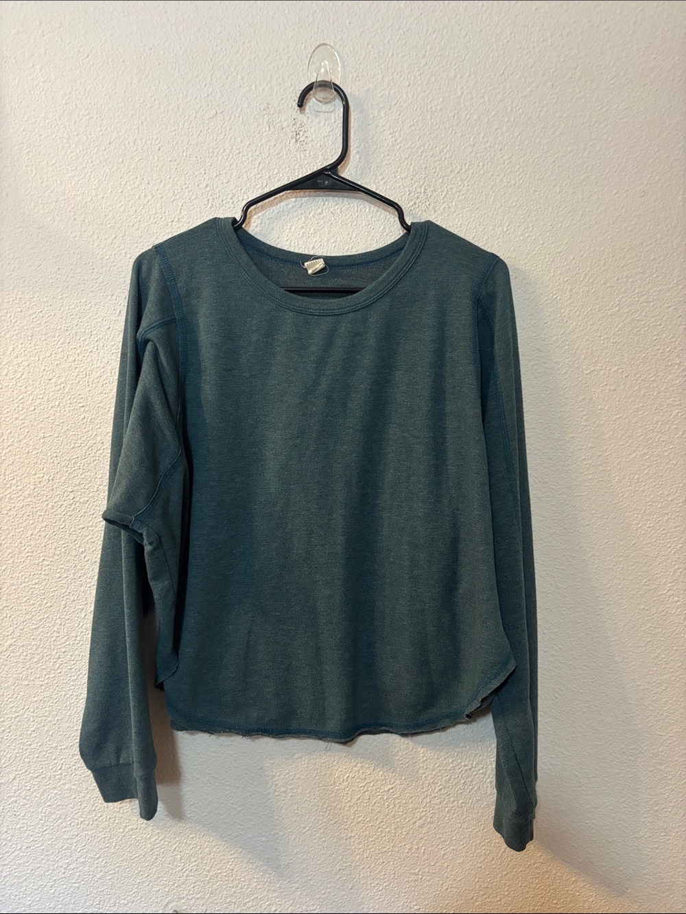 Lazy Sundays Lightweight Long Sleeve Tee in Forest Green